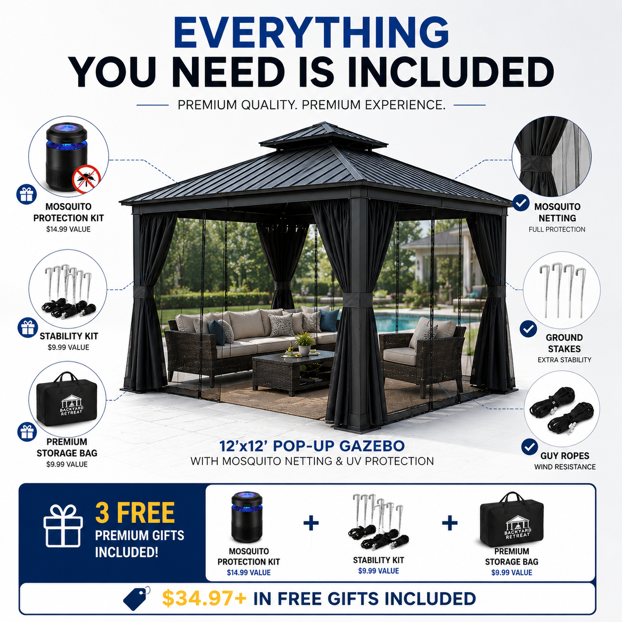 Backyard Retreat™ Gazebo